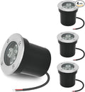 Low Voltage Landscape Lighting In-ground Light LED Well Lights 3W 12V 24V Outdoor Landscape Light Waterproof IP67 Pathway Driveway Deck Step Fence Garden Lights