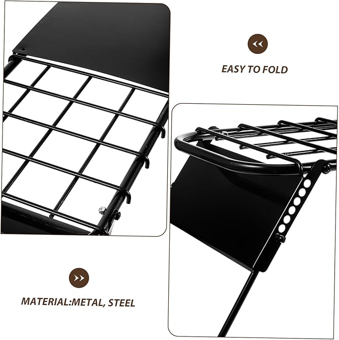 Milisten Portable BBQ Table Outdoor Telescopic Folding Camping Table for Hiking