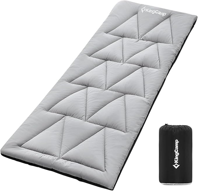 KingCamp Cot Mattress Pad Portable Lightweight Cot Mattress Non-Slip Camping Mat Soft Comfortable Non-Slip Cot Pad for Camp RV Bunk