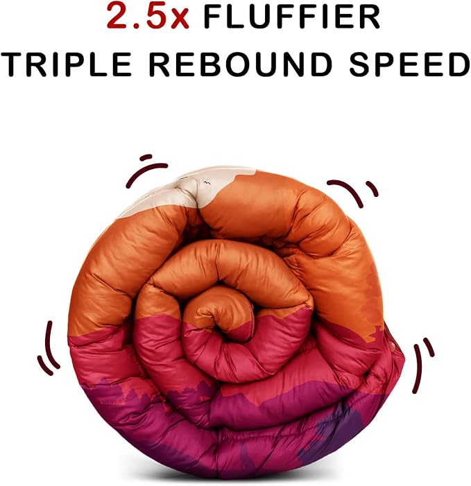 Camping BlanketLightweight Puffy Printed Camping Blanket Packable Outdoor Blanket for CampingTraveling Stadium Hiking Picnics