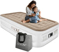 NXONE Air MattressInflatable Single Airbed Luxury Double High Self Inflation Deflation Twin Air Mattress with Electric Built-in Pump Blow Up Guest Bed for Home Portable Camping Travel550lb