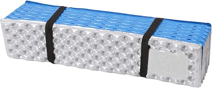 REDCAMP Foldable Foam Camping Pads for Sleeping Waterproof Closed Cell Foam Camping Sleeping Pad - Ultra-Lightweight for Hiking &amp Backpacking R-2.1 Insulated Royal Blue/Grey/Green/Brown/Khaki