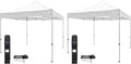 Caravan Canopy TitanShade 10 x 10 Steel Portable Instant Canopy White (2 Pack)