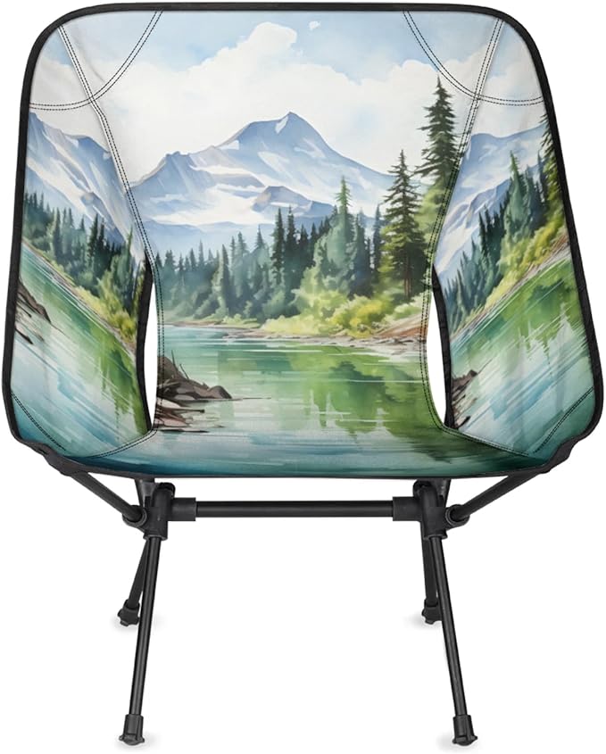 Honeybaby Folding Camping Chair Mountain River Camping Chairs Lightweight Portable Chair Outdoor Foldable Chairs for Camping Travel Picnic Beach Hiking