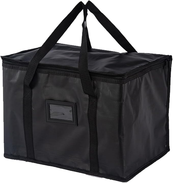 Insulated Delivery - Thermal Food Carrier for Catering Runs | Reusable Grocery Cooler with Heat Retention Lining &amp Leak Resistant Interior for Restaurant Orders Meal Prep Transport Picnic Trips