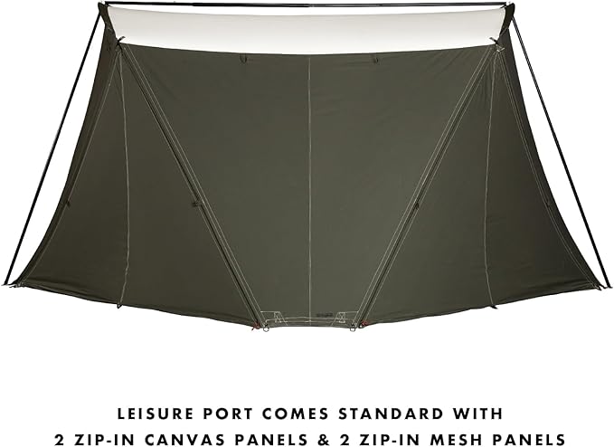 Springbar Leisure Port Canvas Canopy Shade Tent Convertible Pop-Up Shelter
