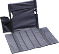 Extra large folding camping backrest with cup holderLightweight portable outdoor large chair for beach park lawn and travelAluminum frame comfortable &amp durable lazy backrest (Carbon Black)