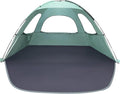 WhiteFang Beach Tent Anti-UV Portable Sun Shade Shelter for 3/4/6/8 Person Extendable Floor with 3 Ventilating Mesh Windows Plus Carrying Bag Stakes and Guy Lines