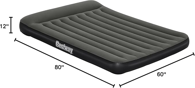 Bestway Tritech Air Mattress Queen 12” with Built-in Battery Pump