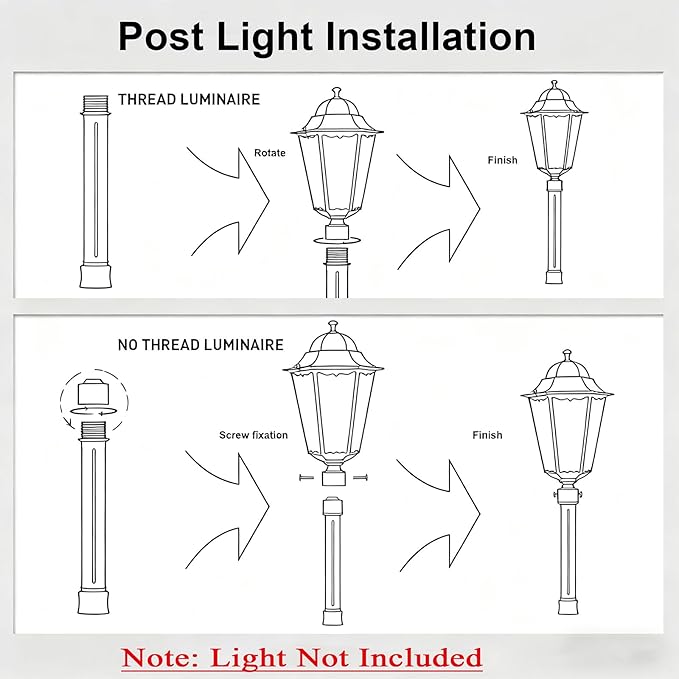 Universal Outdoor Post Light Pole Black Cast Aluminum Pole with 2.36 Fitter Mount 79in Tall Traditional Street Light Lamp Post for Pathway Driveway Parking Yard Entrance Lighting
