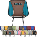 Custom Camping Chair with Name Personalized Backpacking Chair Lightweight Foldable Chairs for Outdoor Camp Hiking Sport Picnic Beach