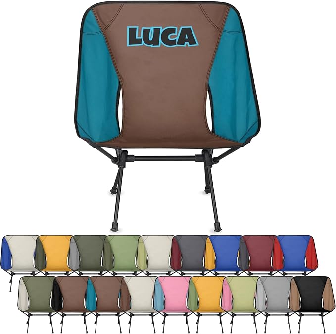 Custom Camping Chair with Name Personalized Backpacking Chair Lightweight Foldable Chairs for Outdoor Camp Hiking Sport Picnic Beach