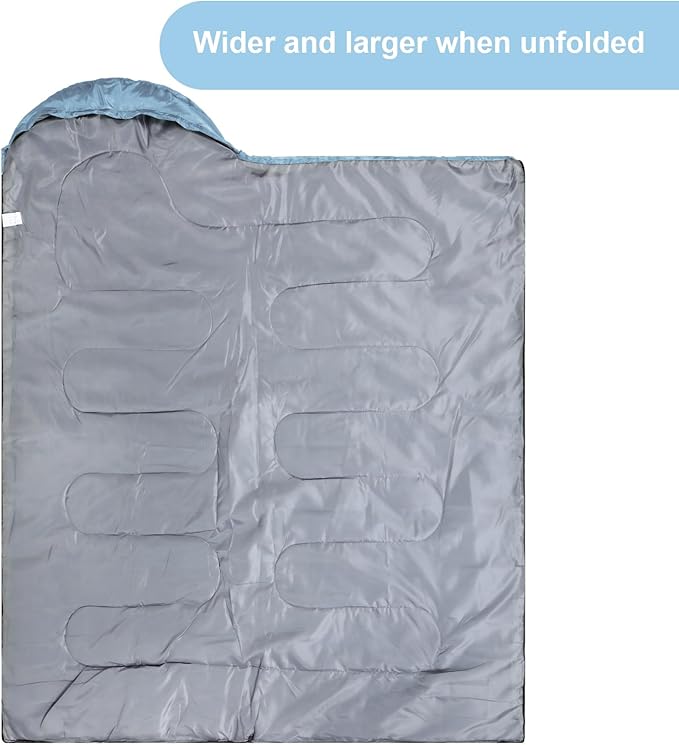 Tudomro Camping Sleeping Bag for Adults Lightweight Packable Waterproof Camping Gear Equipment to Keep Warm for Outdoor Backpacking Hiking Travel