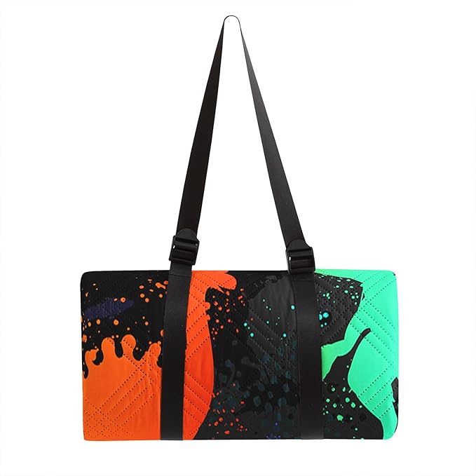 Outdoor Picnic Blanket Portable Ultrasonic Waterproof Picnic Dinosaur Graffiti Printed Camping Beach Mat for Sand and Wet Grass Hiking (Dinosaur02 S