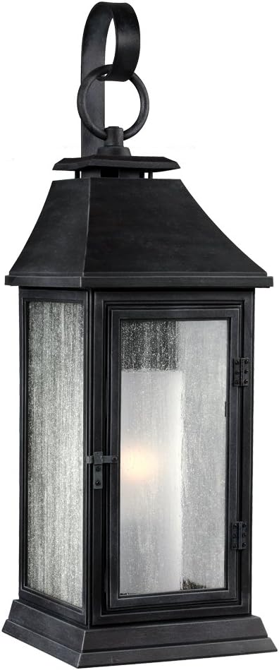 Generation Lighting-Sean Lavin-One Light Outdoor Wall Sconce in Transitional Style-7 Inch Wide by 16.5 Inch Tall-Dark We
