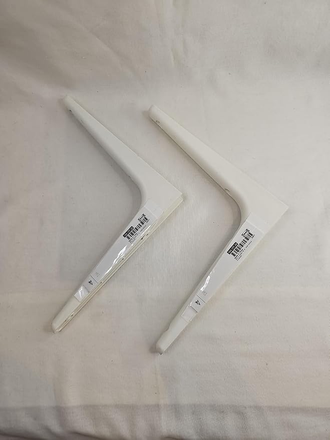 Malockos Set of 2 Shelf MLK 7x7 White Plastic MLK 4 Holes 4 Screws