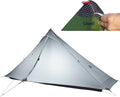3FULGEAR Lanshan 1 Pro Upgraded Ultralight 1-Person Camping Tent – 3/4 Season 20D Double-Sided Silicone Nylon Waterproof Lightweight for Hiking Trekking Climbing