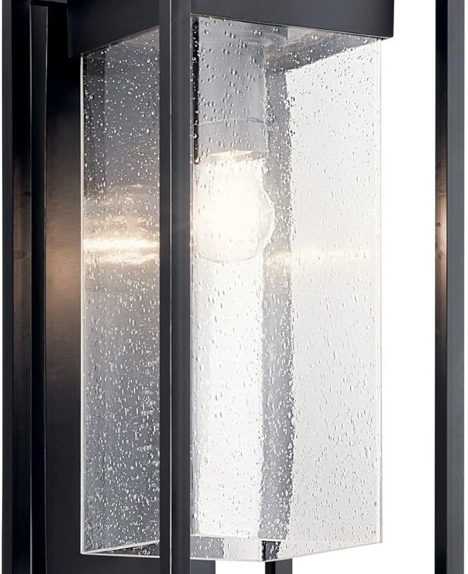 Kichler Mercer 20 inch 1 Light Outdoor Wall Light with Clear Seeded Glass in Olde Bronze® 18.75