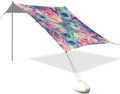 Beach Tent Sun Shelter Abstract Fantasy Flowers Lightweight &amp Easy Setup Beach Shade Canopy for Camping Fishing