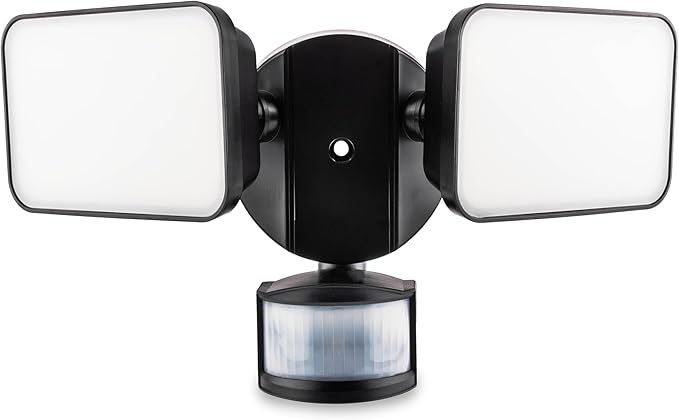Maxlite Home MSL2HL LED Motion Sensor Security Light - Black Finish 2500 Lumens Flood Light Spot Lights Outdoor PIR Motion Sensor Dusk to Dawn Outdoor Lighting Exterior Lighting Fixtures