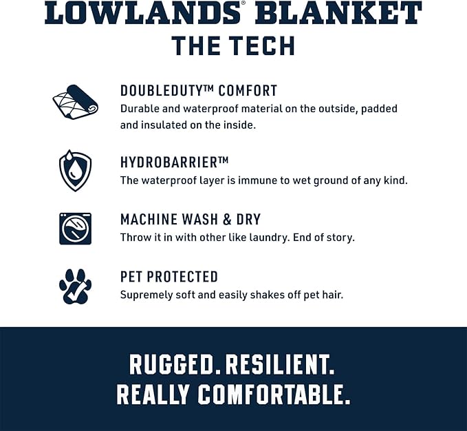 YETI Lowlands Blanket Multi-Use Blanket with Travel Bag