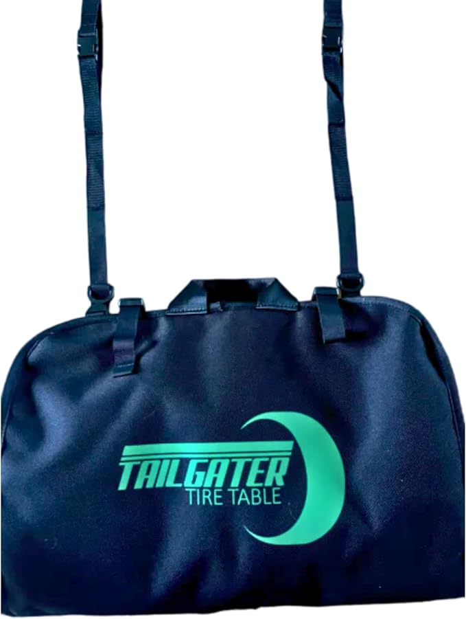 Tire Table Camp Organizer Hanging Storage Bag | Has 8 Pockets and Hangs Up | WaterProof Coating | Folds in Half for Compact Storage | Holds All Campsite Basics
