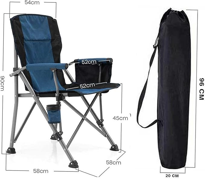 Legend Camping - Professional Fold&ampGo Folding Camping Chair – Blue