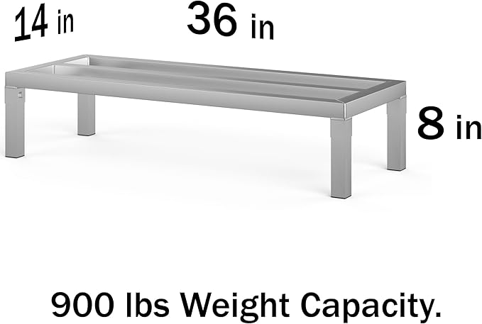 36 x 14 | 8 Off The Floor Aluminum Dunnage Rack | 900 Lbs Capacity