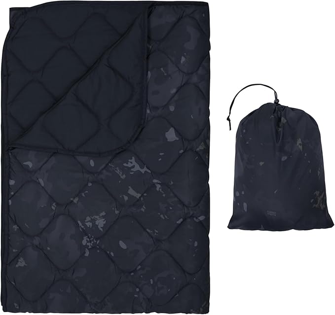 LOOGU Camo Blanket Waterproof Insulation Poncho Liner for Outdoor Camping Hiking Hunting Survival Backpacking Picnicking