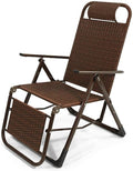 Folding Reclining Chairs Zero Gravity Chairs Lounger Deck Chairs Beach Chairs Sun Lounger Super Width 53 CM Beach Patio Garden Camping