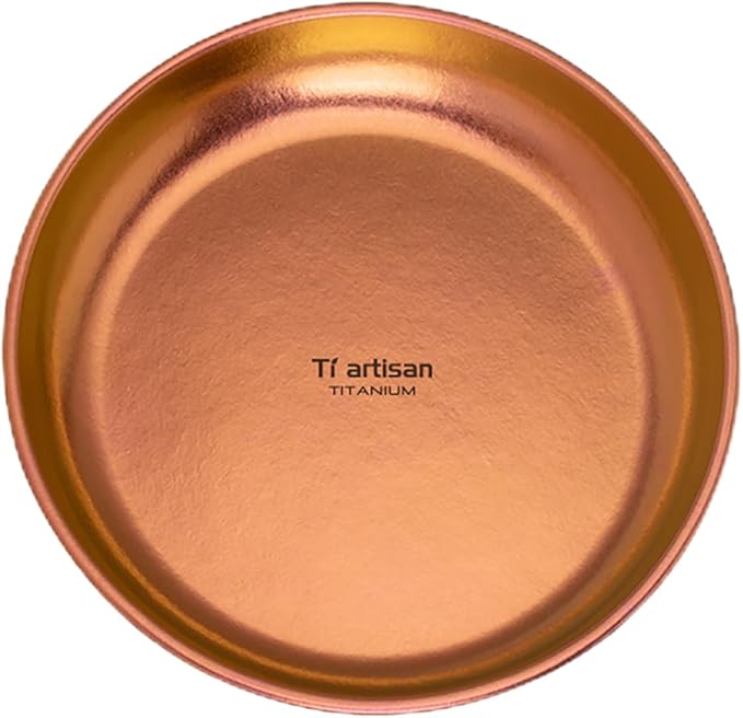 Titanium Plate Camping Picnic Tableware 27fl oz Cooking Utensils Extremely Light Dishes Bowl 110g (TA8220CP)