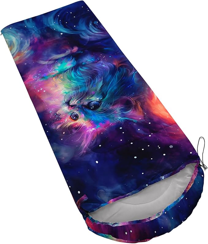 AILONEN Cartoon Camping Sleeping Bag for Boys Girls AdultsLightweight &amp Waterproof3 Season Warm &amp Cold WeatherPortablePrinted Sleeping BagTravelingCampingHiking