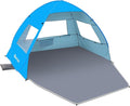 Gorich Easy Pop Up Beach Tent for 3-4 Person UPF 50+ UV Protection Beach Umbrella Sun Shelter Portable Lightweight Shade with Easy Foldable &amp Instant Setup