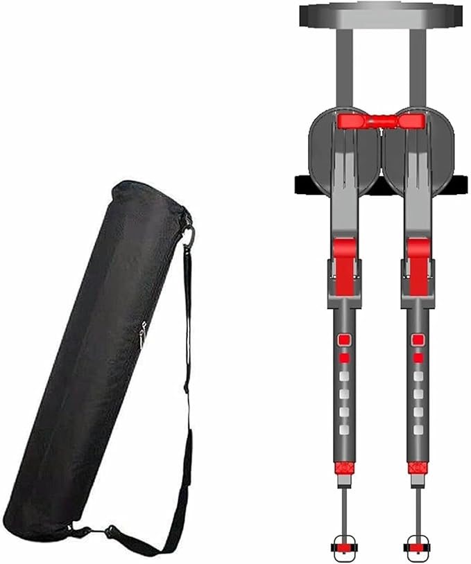 Lightweight Standing Seat Portable 5-Gear Adjustable Heights Chairless Chair Wearable Leg Ergonomics Seat Bear Up to 150kg Invisible Chair for Fishing Concert Subway