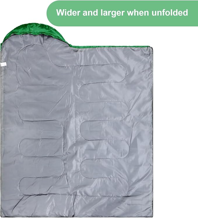 Tudomro Camping Sleeping Bag for Adults Lightweight Packable Waterproof Camping Gear Equipment to Keep Warm for Outdoor Backpacking Hiking Travel