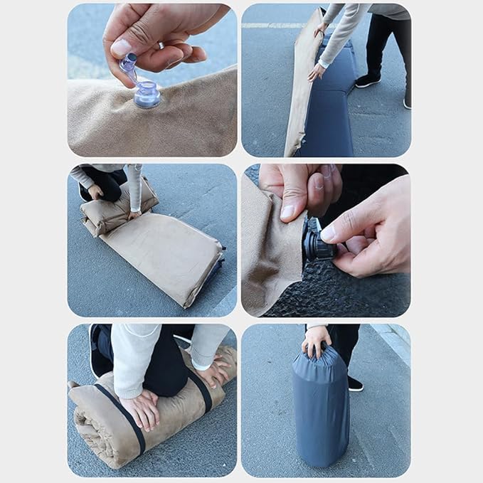 Car Inflatable Mattress for Jeep Renegade 2015 2016 2017 2018 2019 2020 2021 Portable Air Sleeping Bed with Pillow Camping Travel Cot Inflatable Trunk Sleeping PadBlue
