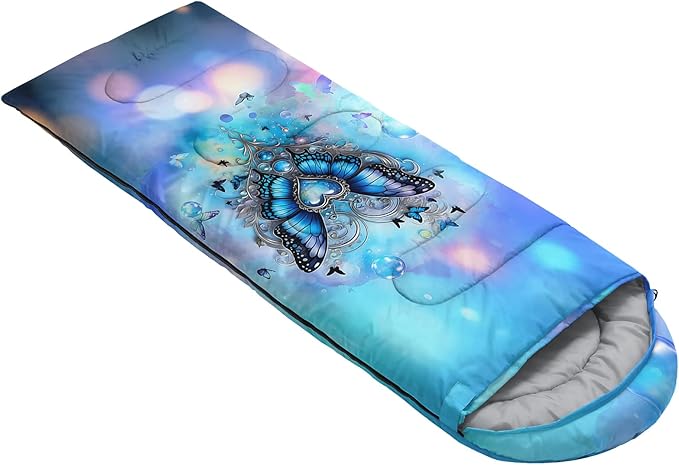 QOOMO Camping Sleeping Bags3 Season Warm &amp Cool WeatherLightweightWaterproof Sleeping Bags for Adults &amp KidsTravelingand OutdoorsCamping Gear Equipment