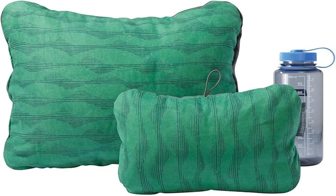 Therm-a-Rest Compressible Camping and Backpacking Pillow Green Mountains Print Regular