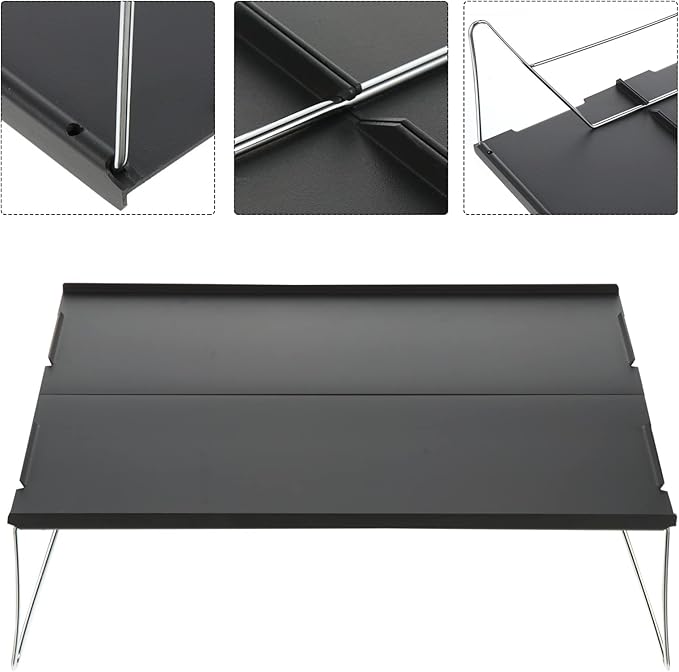 Aluminum Alloy Small Camping Table Portable Foldable Picnic Food Table