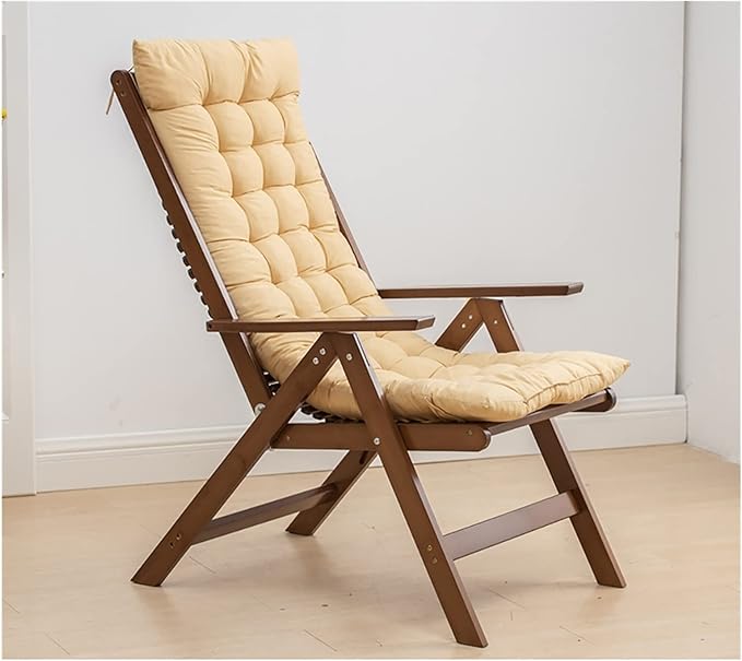RecliningZero Gravity ChairWooden Beach ReclinerPortable Camping Foldable ChairsOutdoor Garden Patio Lawn Recliners-Multi-Level Adjustment to Easily Lie Down-ErgStyle-5