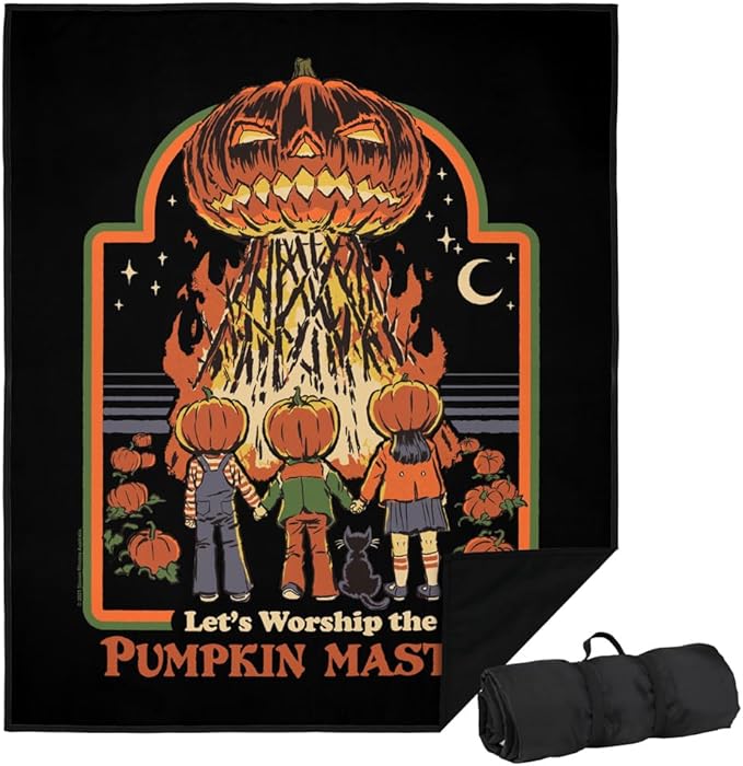 LOGOVISION Steven Rhodes Pumpkin Master Outdoor Blanket for Picnic Beach Camping Park Tailgate 50x60