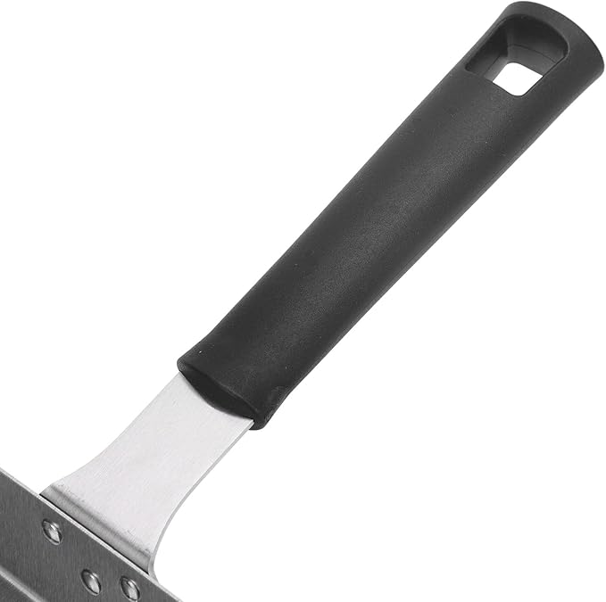 Professional Stainless Steel Griddle Food Mover Large BBQ Grill Food Shovel with Ergonomic Handle Heavy Duty Griddle Scoop for Stir Fry Cooking and Moving Food Perfect for Comme