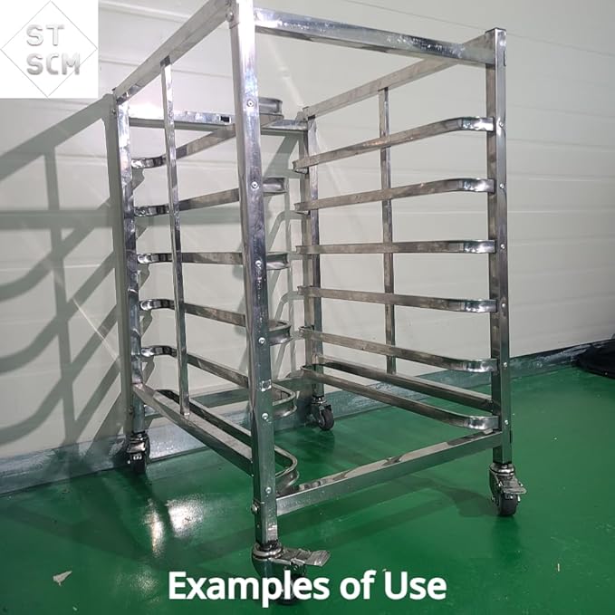6-Tier Sheet Pan Rack for 16 x 24 Pans Compatible with Electrolux Ovens for Bakery and Restaurant Use