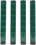86''H Green Epoxy Wire Shelving Posts | Pack of 4 Posts | NSF Commercial Heavy Duty |