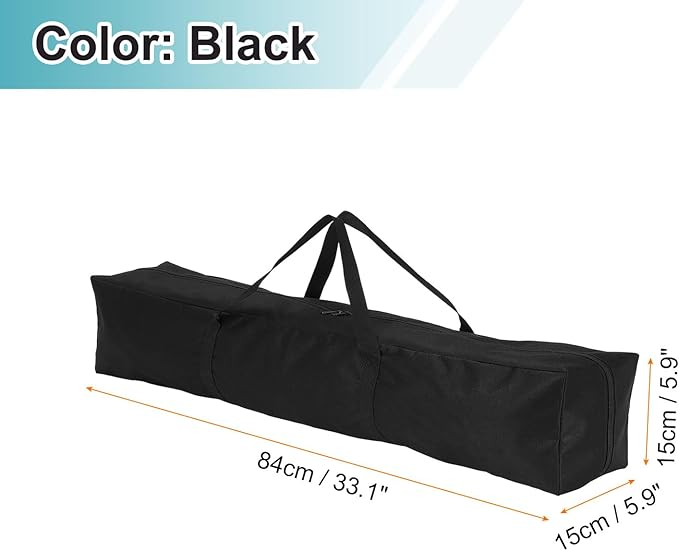 HARFINGTON 2pcs Camping Chair Replacement Bag 33.1 x 5.9 Folding Chair Carry Bag Oxford Cloth Storage Tent Bag with Handle Strap for Travel Outdoor Camping Sports Black