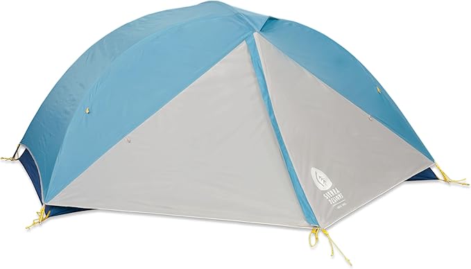 Sierra Designs | Clearwing 2P Tent 2-Person Light Backpacking Mesh Wall Tent with Dual Doors Vestibules Moon Roof Hoop Poles Burrito Storage Bag