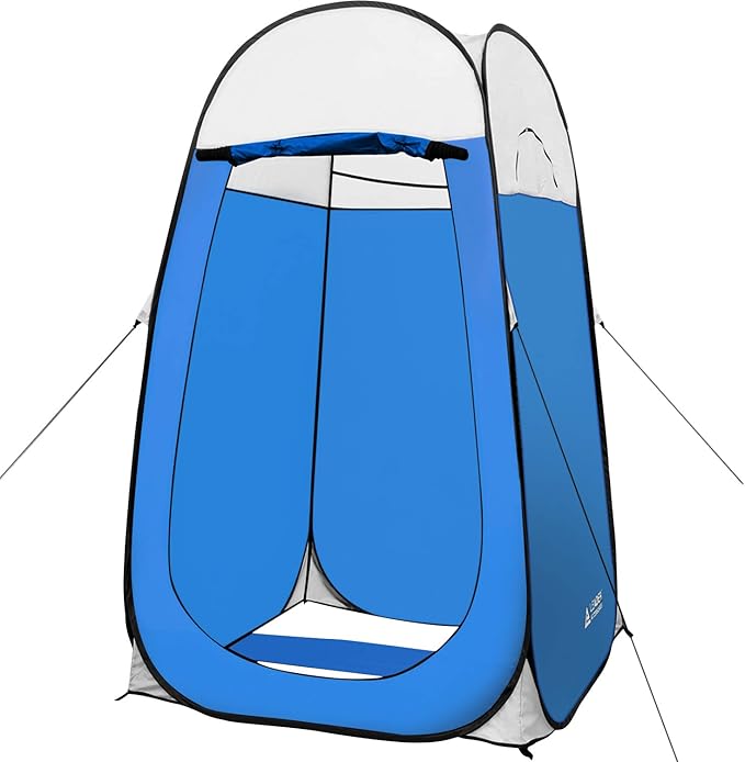 Leader Accessories Pop Up Shower Tent Dressing Changing Room Privacy Portable Camping Shelters 4' x 4' x 78 H Extra-Large Space