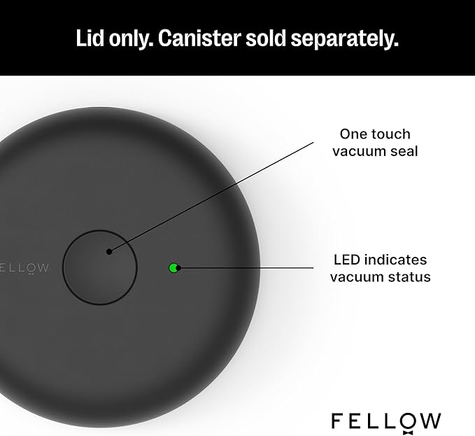 Fellow Electric Atmos Lid - Automatically Sealing Lid - Compatible With All Atmos Vacuum Coffee Canisters