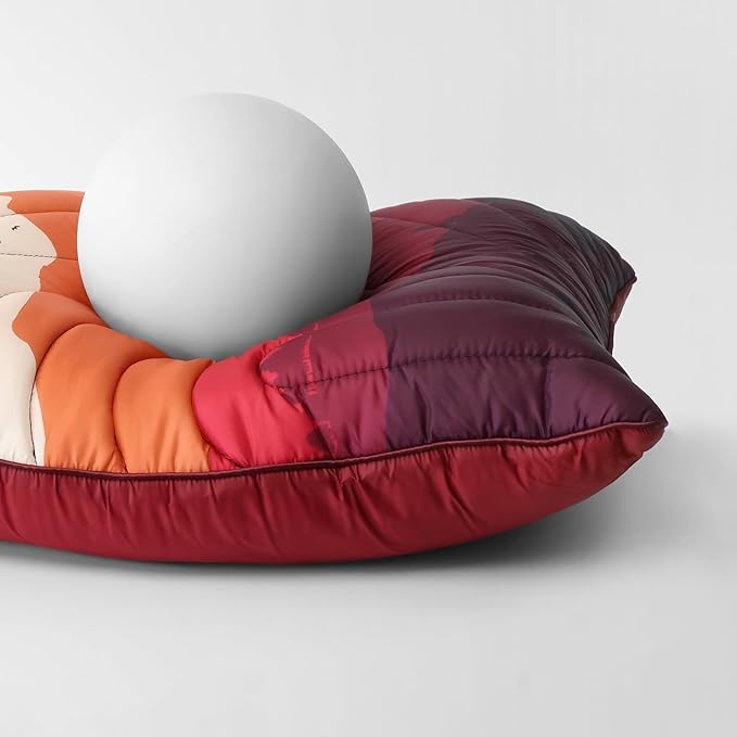 Camping PillowSupportive Compressible Travel Pillow Middle Size Lightweight Camp Pillow with Storage Bag for CampingHikingBackpackingAirplane