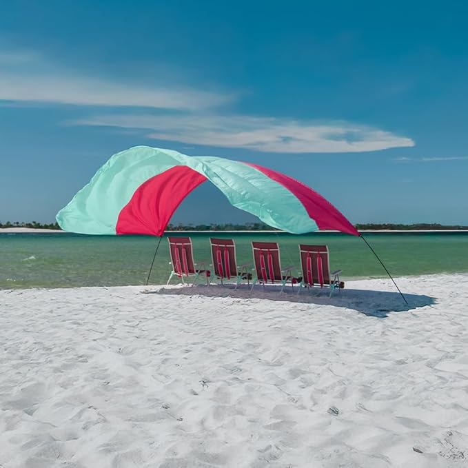 Shibumi Shade 3.0 Version | Berry Mint Edition | Sets Up in 3 Mins | 150 Sq. Ft. of Shade for up to 8 People | Includes Wind Assist | UPF 50+ Sun Protection